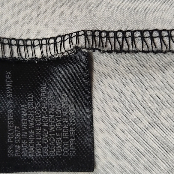 Worthington black and white peplum top sleeveless blouse Size: M - Picture 5 of 5